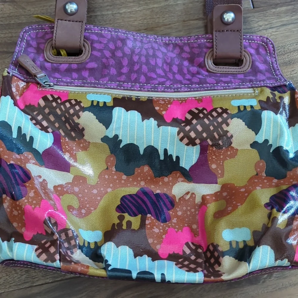 Fossil Key-Per Colorful Patterned Purse - Picture 5 of 10